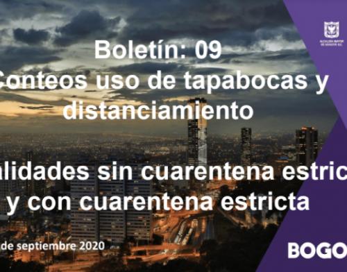 Boletín 9. Monitoreo uso de medidas de bioseguridad calle 2020