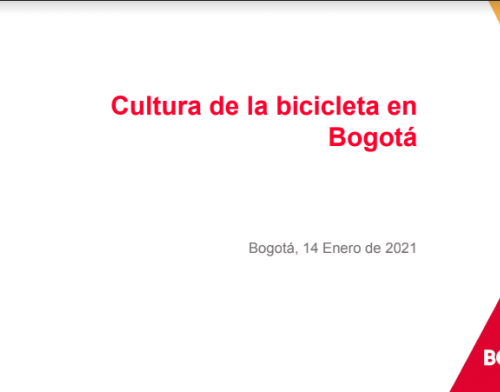 Encuesta Uso de la Bicicleta Bogotá 2021