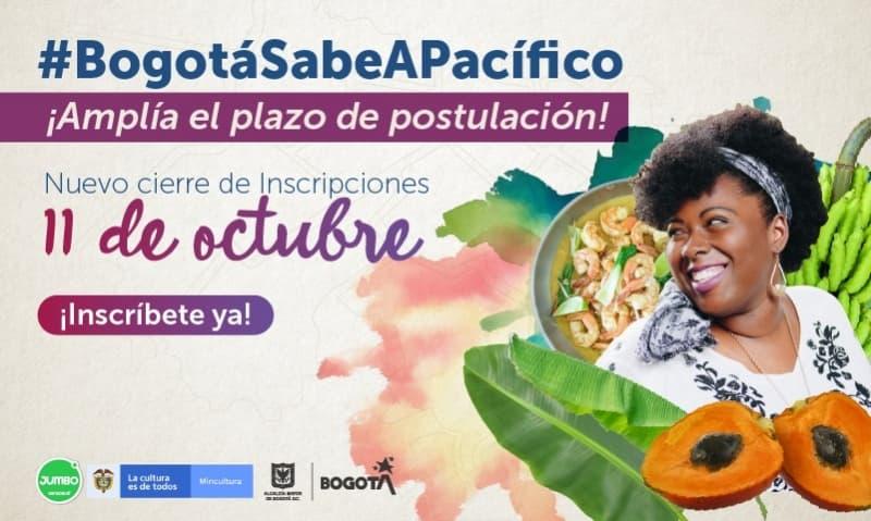 plazo de inscripción al concurso #BogotáSabeAPacífico!